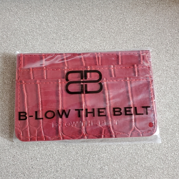 B-Low The Belt red vegan leather croc credit card holder wallet NWT - Picture 3 of 7
